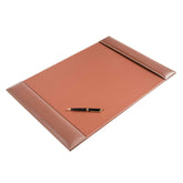 Rustic (Sienna) Brown Leather Desk Pad, 25.5 x 17.25